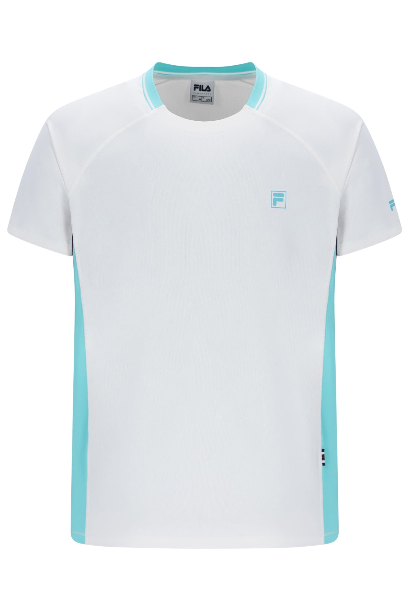 White Men’s Round Neck Tennis T-Shirt - XL