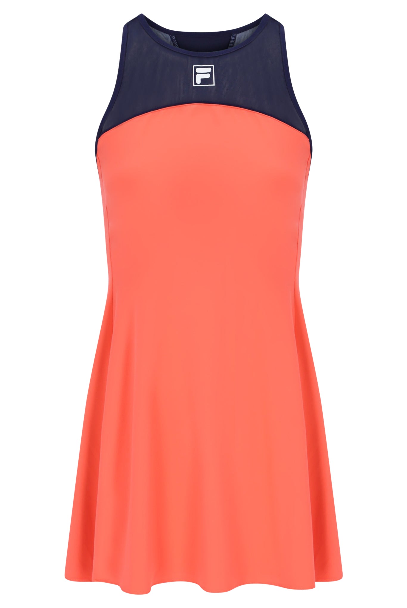 Neon Orange Women’s Jersey Dress with Inner Shorts - M