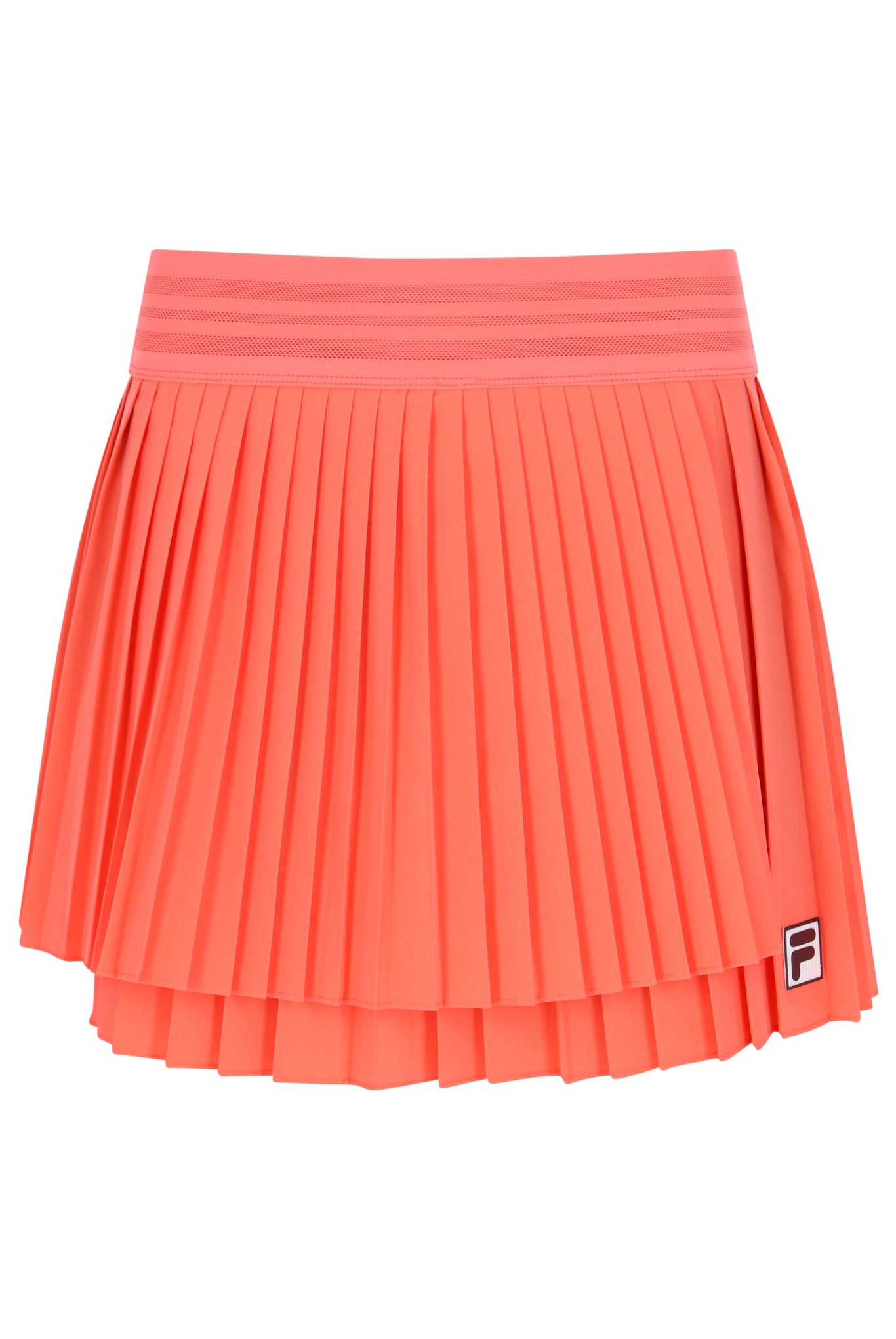 Neon Orange Women’s Pleated Wrap Tennis Skirt - L