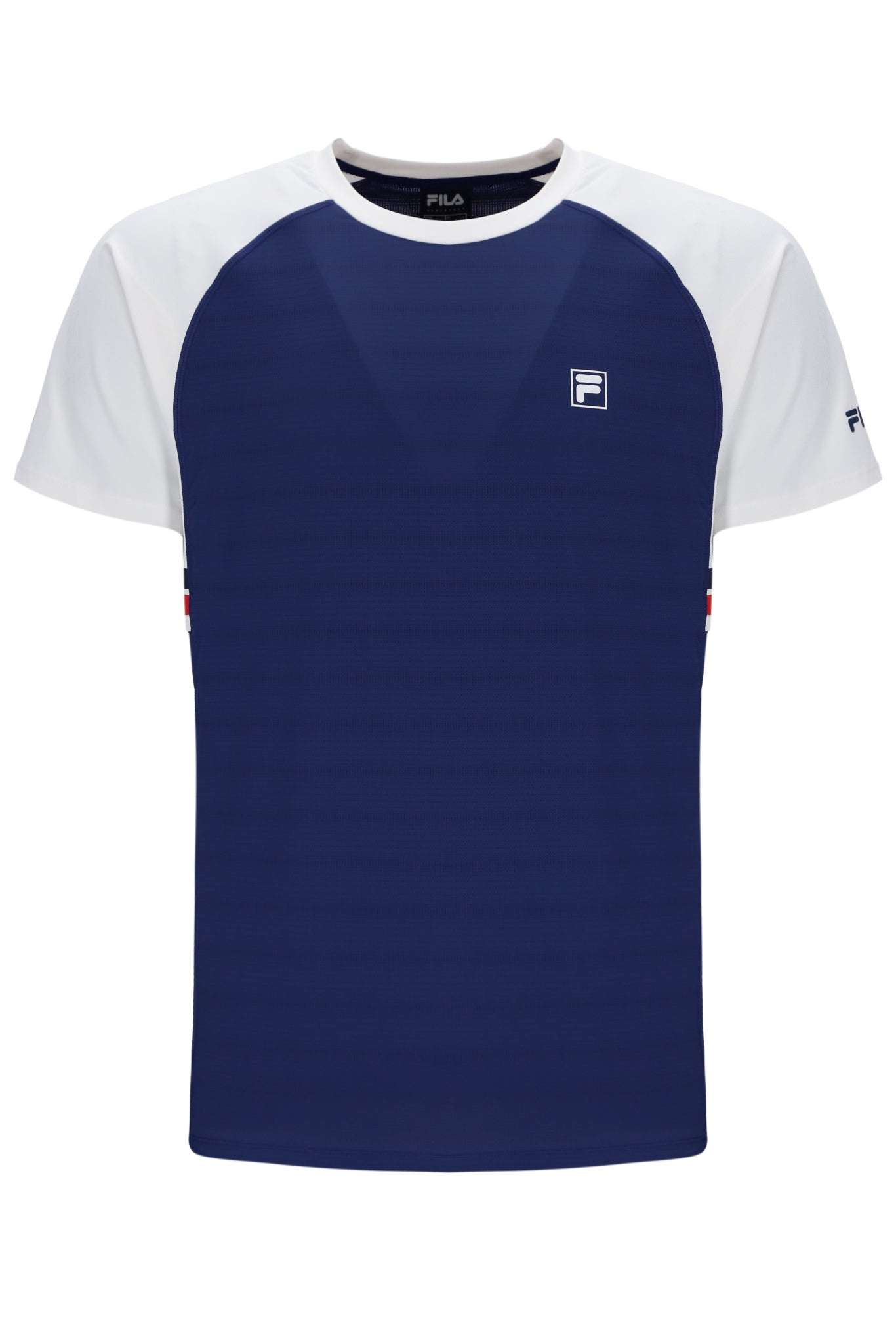 Navy Unisex Round Neck Tennis T-Shirt - L
