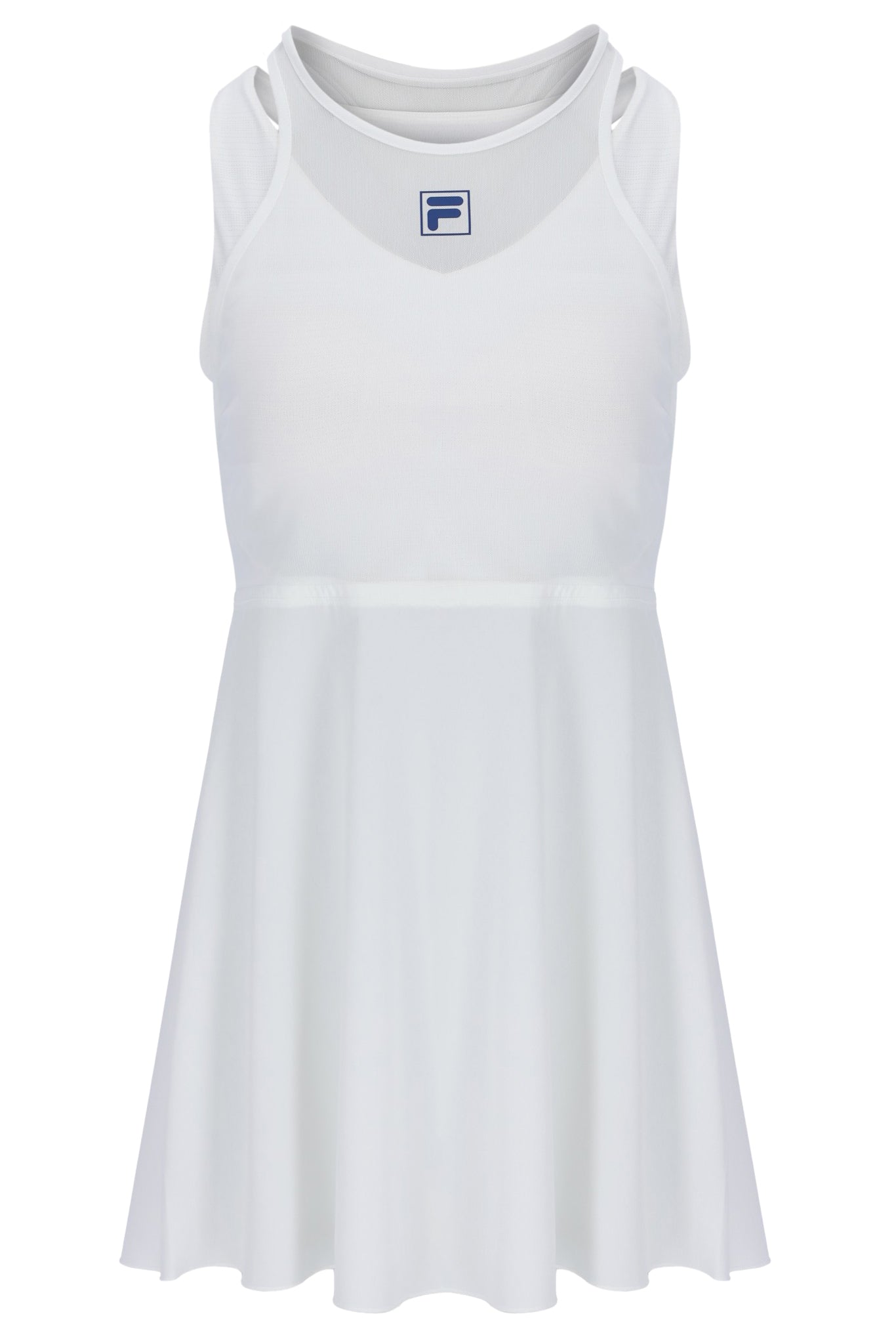 Off White Women’s Mesh Jersey Dress with Inner Shorts - XL