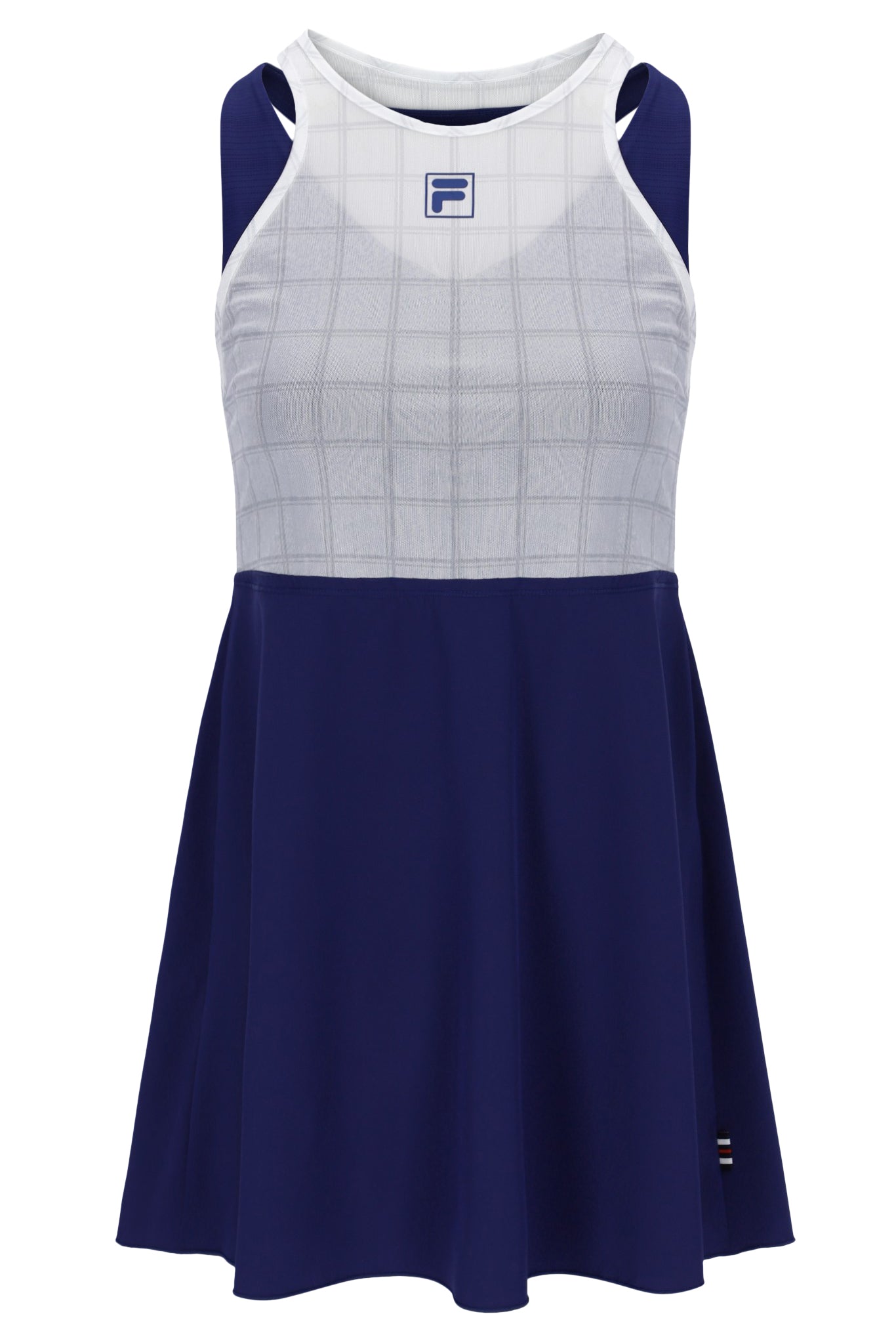 Navy Women’s Mesh Jersey Dress with Inner Shorts - XS