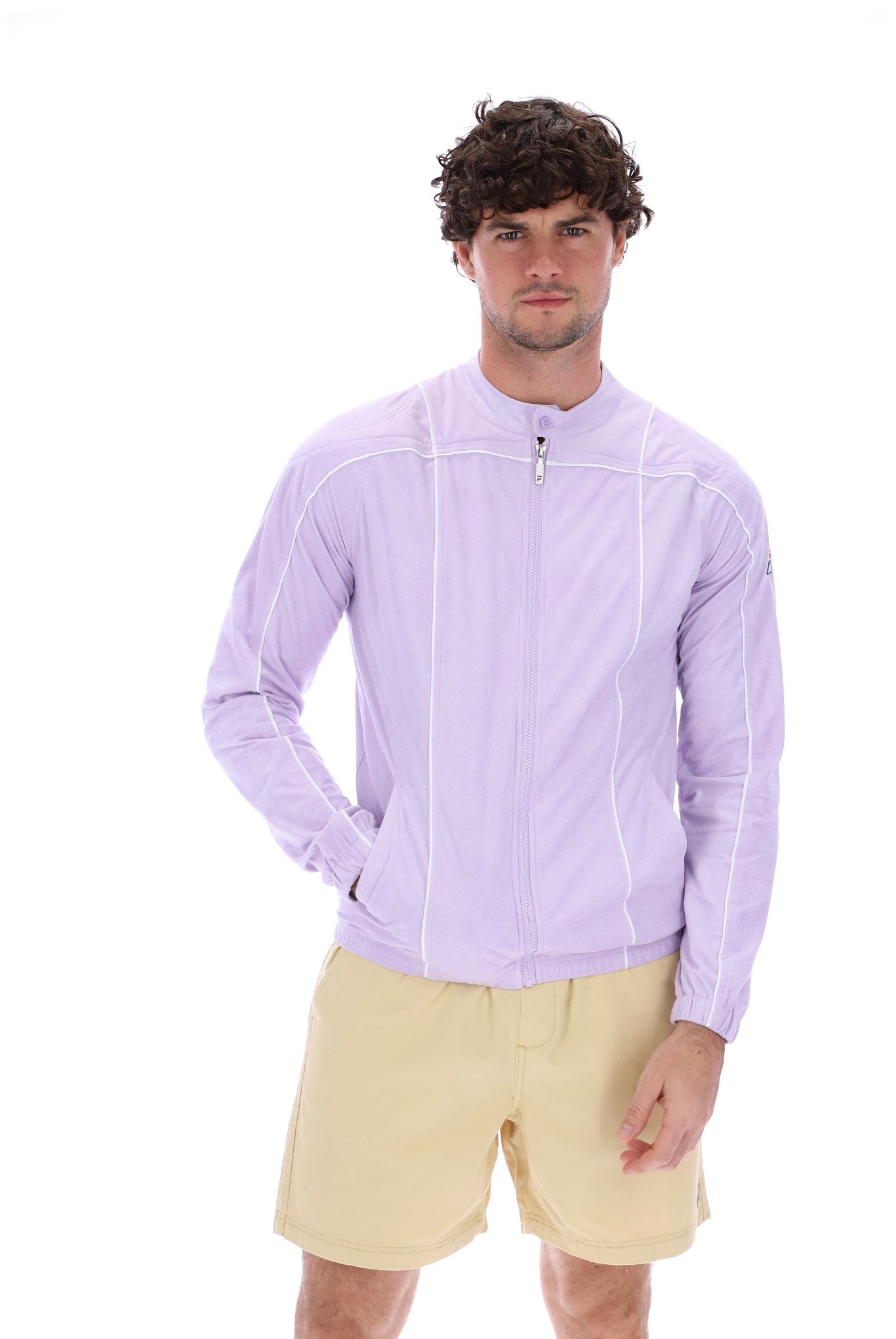 Pastel Lilac Terrinda Iconic Biker Jacket - M