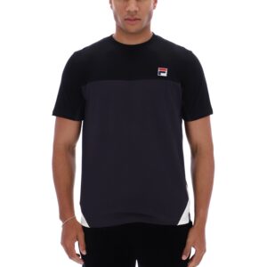 Black Tiebreaker Colour Block T-Shirt – 4XL