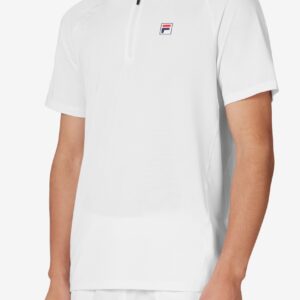 White Short Sleeve Tennis Polo – XL
