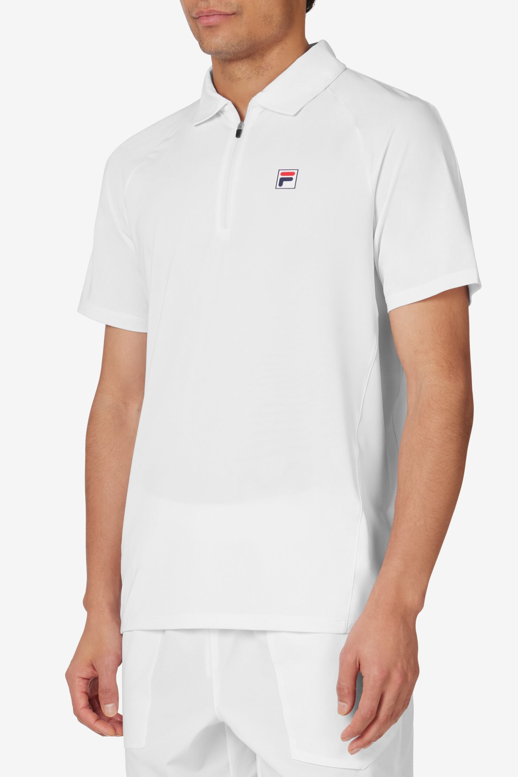 White Short Sleeve Tennis Polo - XL