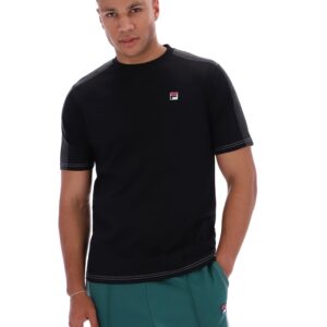 Black Trey Contrast Stitch Tee – 4XL