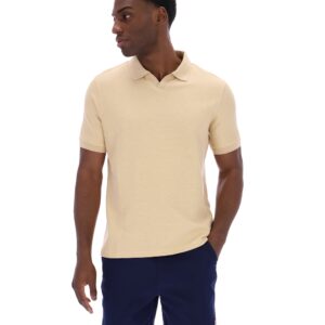 Classic Beige Tristiano Textured Polo – 3XL