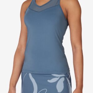 Blue Tennis Essential Racerback Top – L