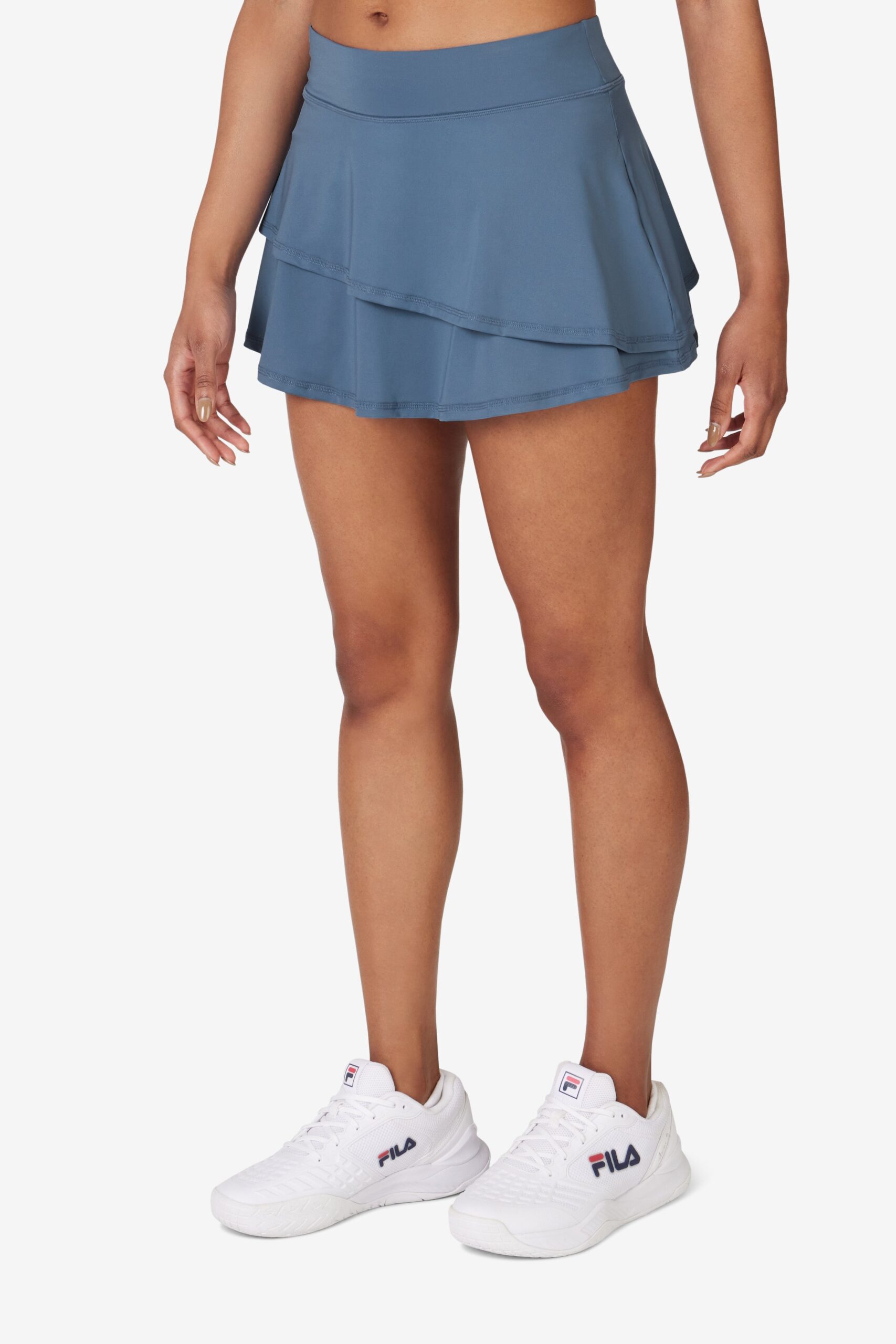 Blue Tennis Double Tier Court Skort - L