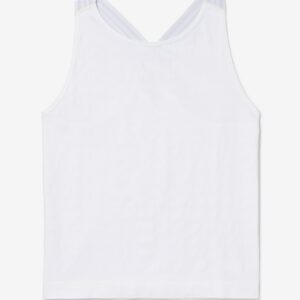 White Center Court Seamless Tank – XS