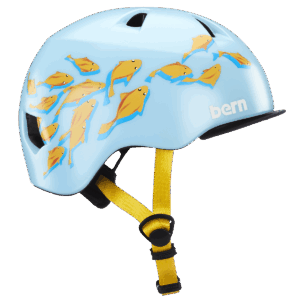 Bern Tigre Youth Helmet – Satin Blue Goldfish