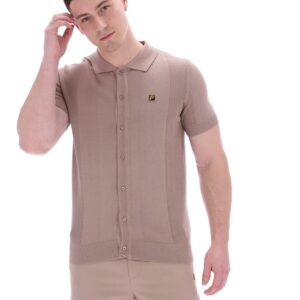 Walter Open Knit Pointelle Panel Polo – 3XL