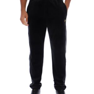 Black Wella Straight Leg Velour Pants – 4XL