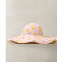 Mamas & Papas Lemon Print Floppy Sunhat - 0-3 Months