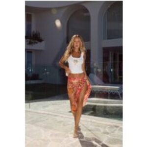 BASE Palm Tree Vibe Tank Top White