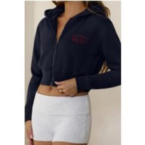 BASE For The Girls Zip Up Hoodie Navy