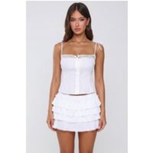 Garden Daze Lace Top White
