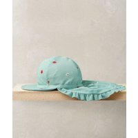 Mamas & Papas Strawberry Peaked Sunhat - 12-18 Months