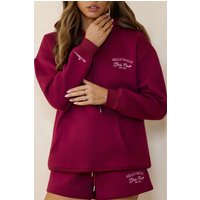 BASE Girls Club Slip On Hoodie Berry