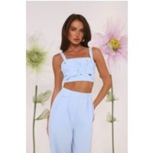 Summer Reverie Crop Top Blue