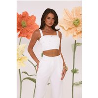 Summer Reverie Crop Top White