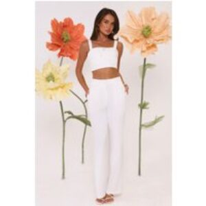 Summer Reverie Tailored Pants White