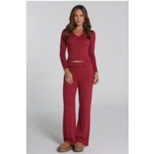 Fireside Moments Relaxed Pyjama Pants Wine