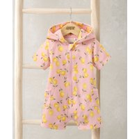 Mamas & Papas Lemon Print Towel Romper - 12-18 Months