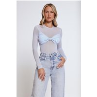 Self Love Club Long Sleeve Bodysuit Blue