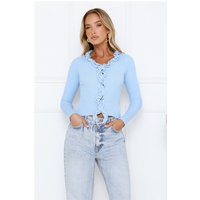 Irresistible Energy Knit Long Sleeve Top Blue