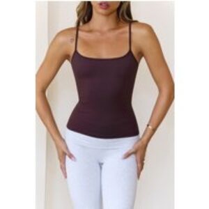 BASE Supersoft Sculpt Cami Top Chocolate