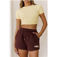 BASE Contour The Baby Tee Crop Top Yellow