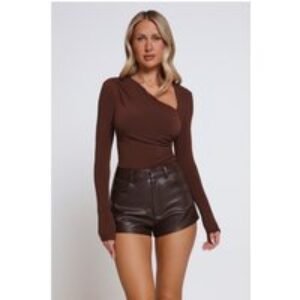 BASE Form Luxe Knit Worn Well Long Sleeve Top Chocolate