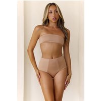 BASE Contour Cropped Strapless Bandeau Nude