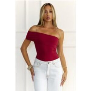 BASE Contour Daily Edge One Shoulder Top Wine