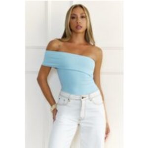 BASE Contour Daily Edge One Shoulder Top Blue