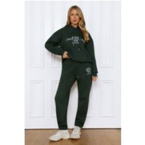 BASE Cuffed Emblem Sweatpants Green