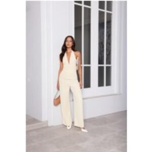 Linear Mood High Rise Straight Leg Tailored Pants Lemon