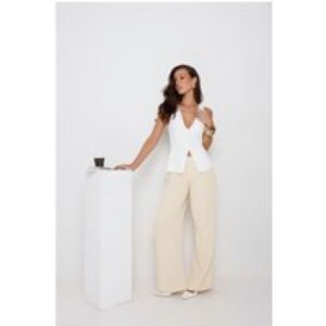 Sharp Hour Tailored Top White