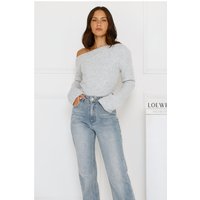 Winter Date Knitted Top Grey