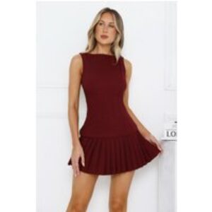 Stylish Affair Tailored Top Burgundy