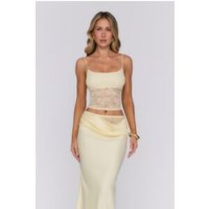 Candy Lemon Lace Top Yellow