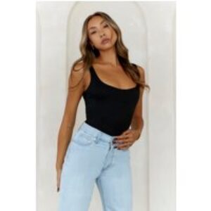 BASE Everyday Staple Singlet Top Black