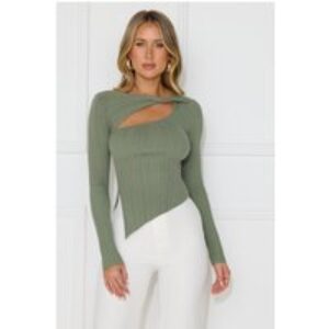 Off To Work Long Sleeve Top Khaki