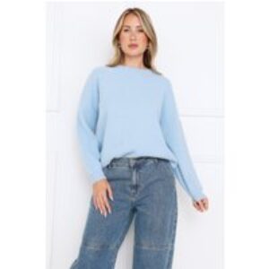 Winter Escape Knit Sweater Blue