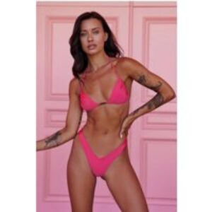 Retro Reef Swim Top Pink