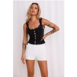 LIONESS Crystal Cami Onyx