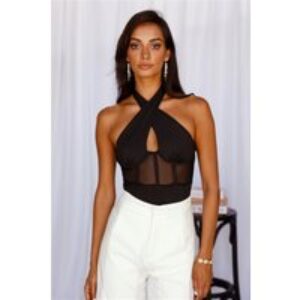 Everywhere And Anywhere Bodysuit Black