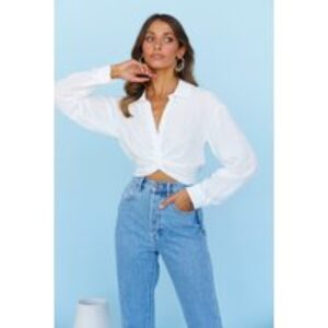 Delicate Lover Crop White
